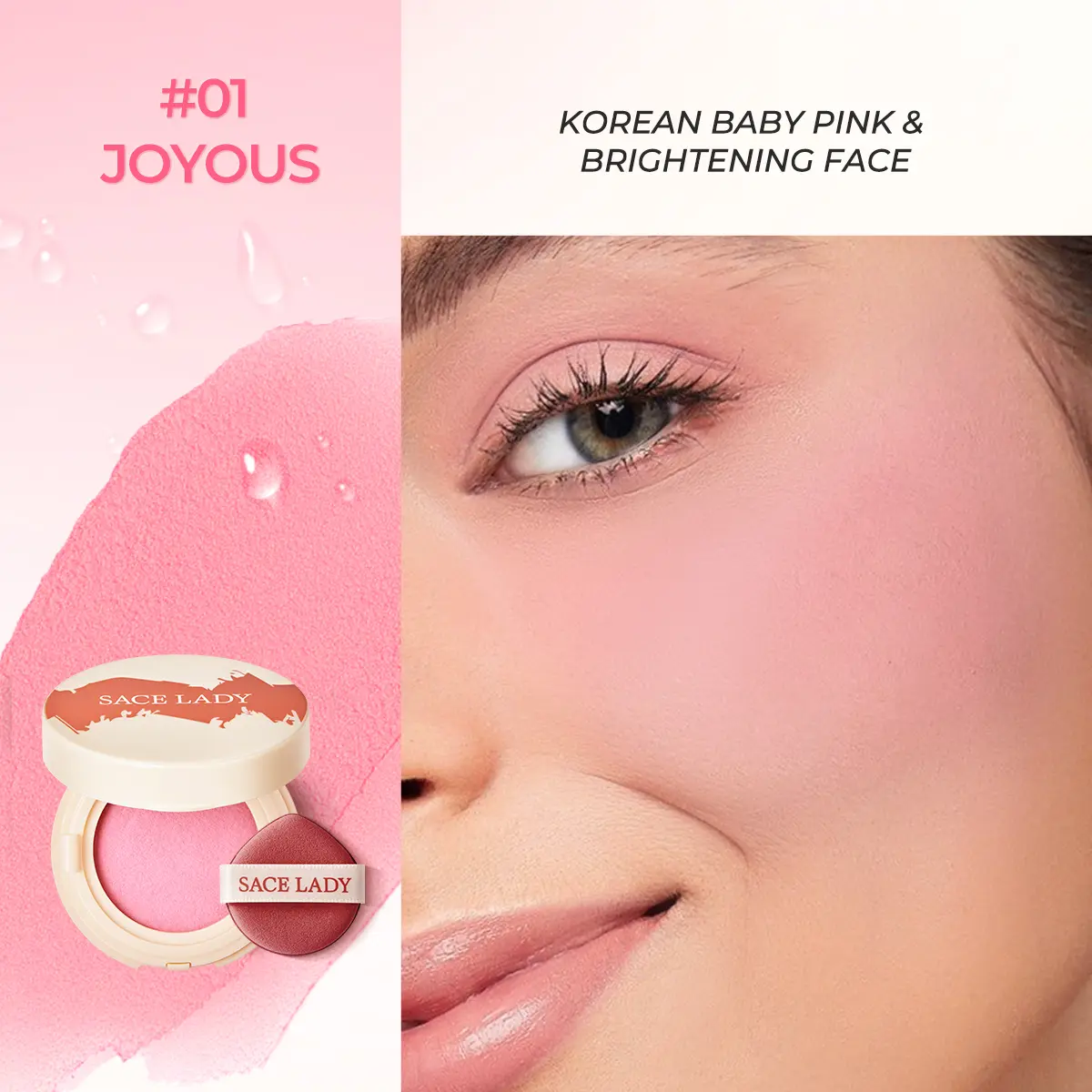 AIR CUSHION CLAY BLUSH FOR SOFT MATTE CHEEKS - 01 Joyous