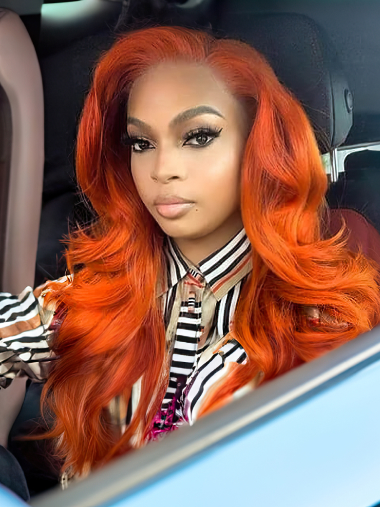 UNice Hair #350 Color Virgin Hair Weave Ginger Hair 1 Piece Hair Bundle Body Wave Straight